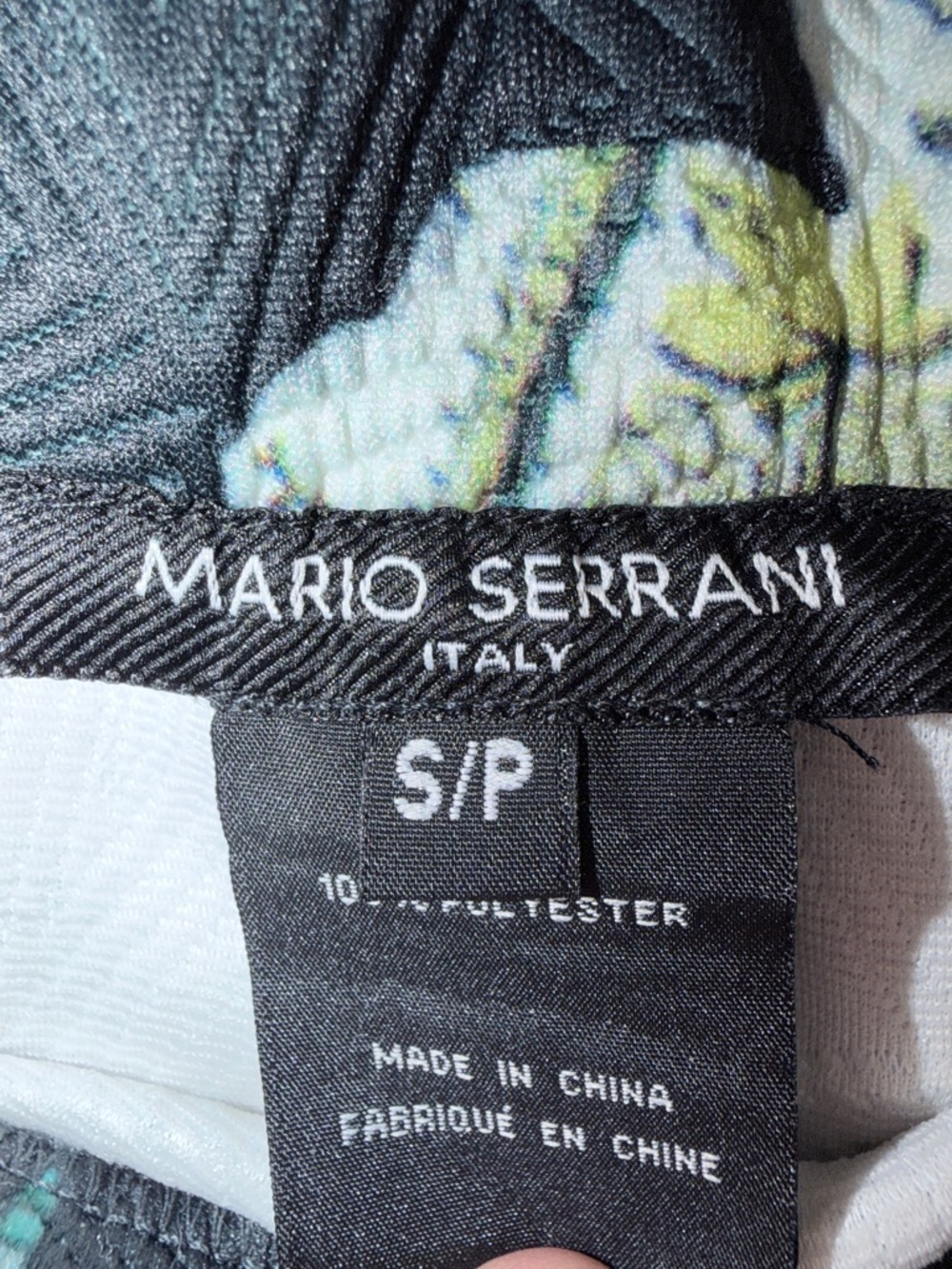 Mario Serrani Navy Floral Pencil Skirt with Multicolor Blooms 💝 - Picture 3 of 4